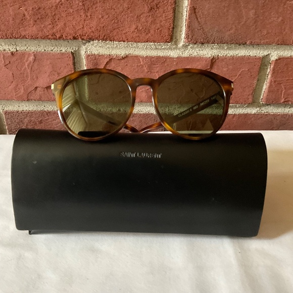 Saint Laurent Classic 6 Brown Black Frame Black Lenses Sunglasses Made in Italy - Picture 9 of 10